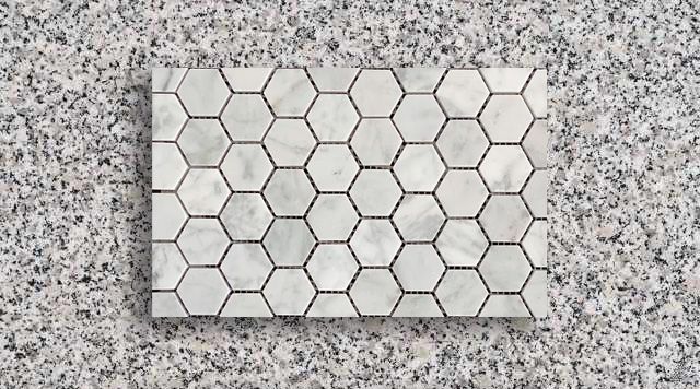 Luna Pearl Granite Hexagon Tile