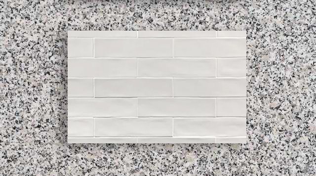 Luna Pearl Granite White Subway Tile